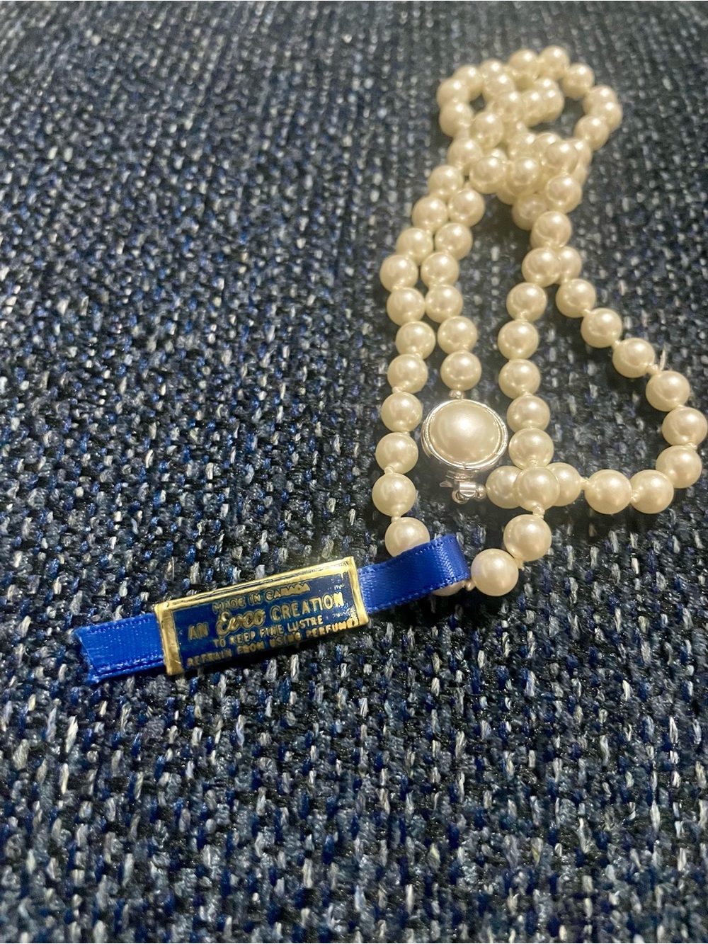 NWT Vintage Moonmist Pearl (faux) Necklace